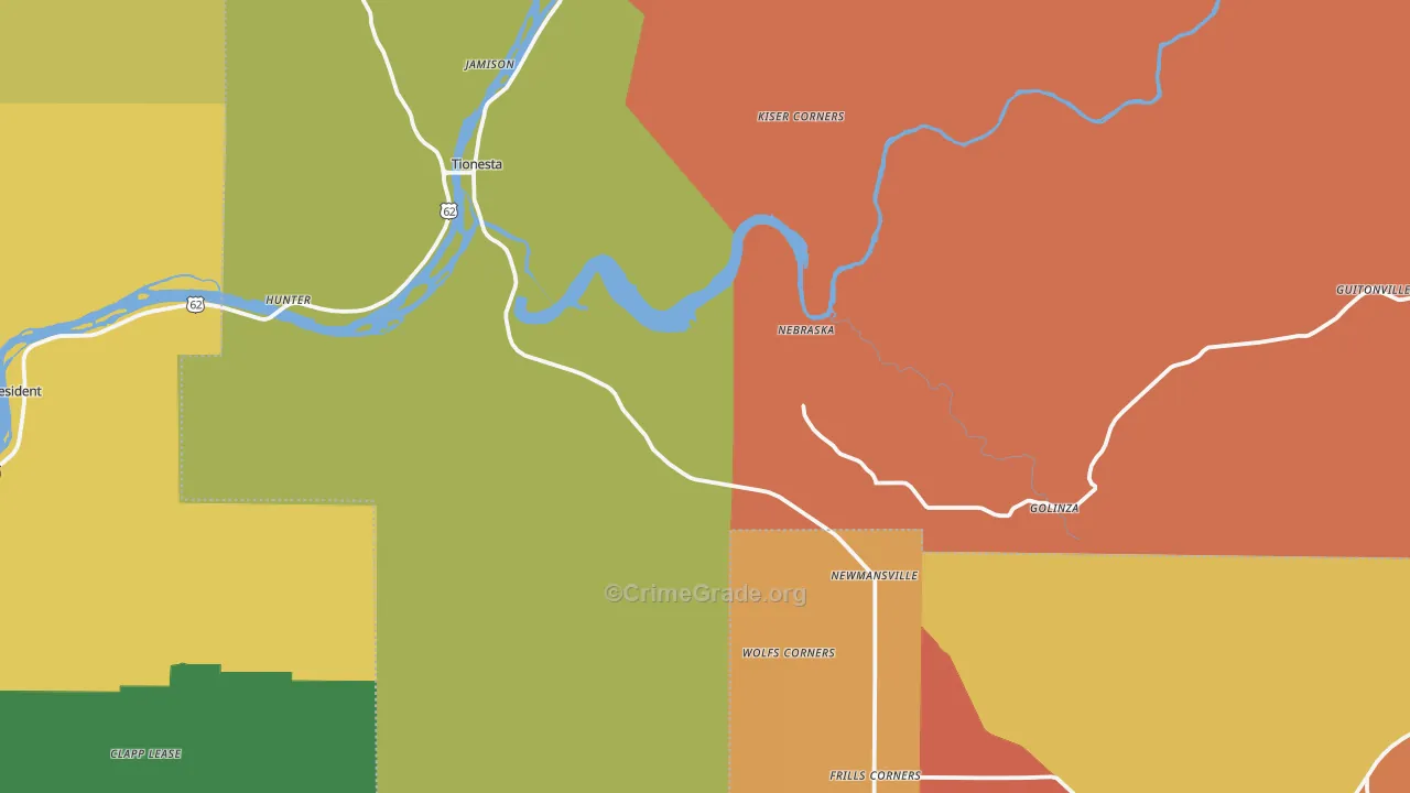 16353, PA Map of Drug-Related Crime Rates