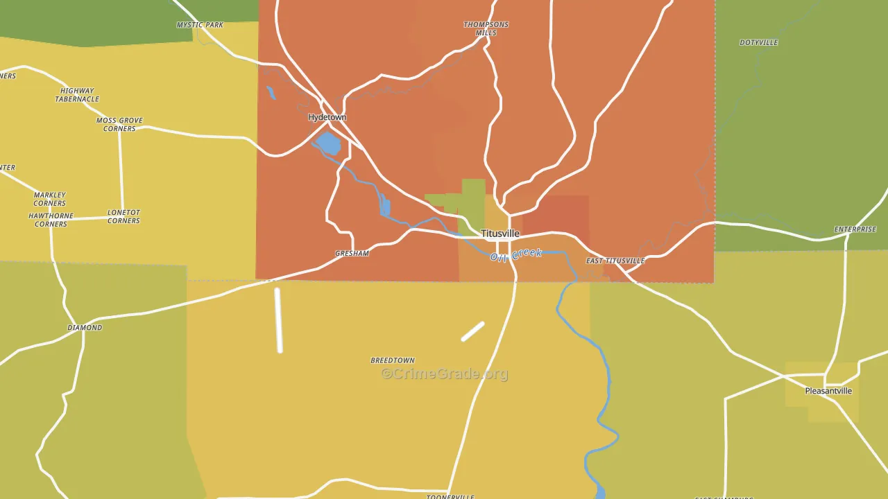 16354, PA Map of Drug-Related Crime Rates