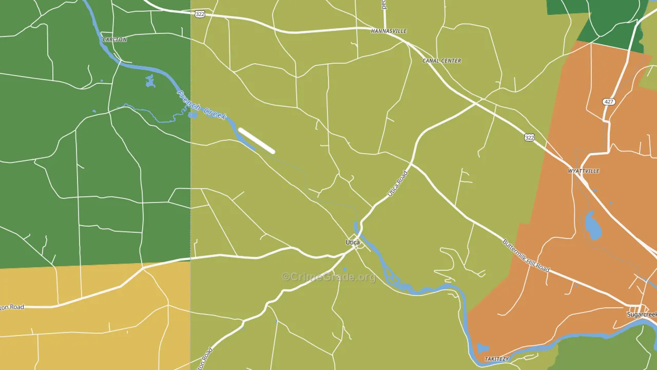 16362, PA Map of Drug-Related Crime Rates