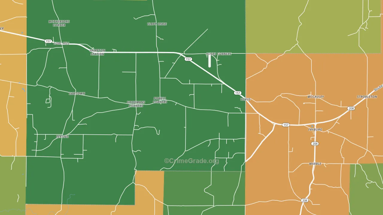 16364, PA Map of Drug-Related Crime Rates