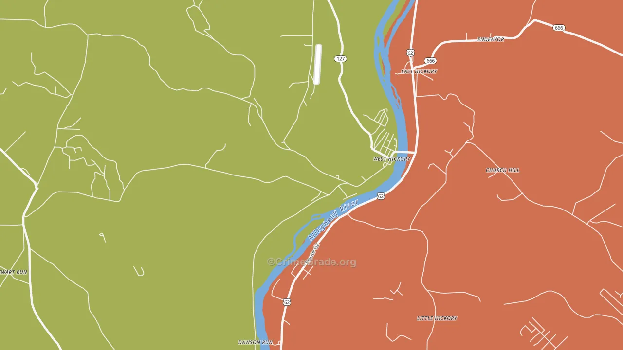 16370, PA Map of Drug-Related Crime Rates