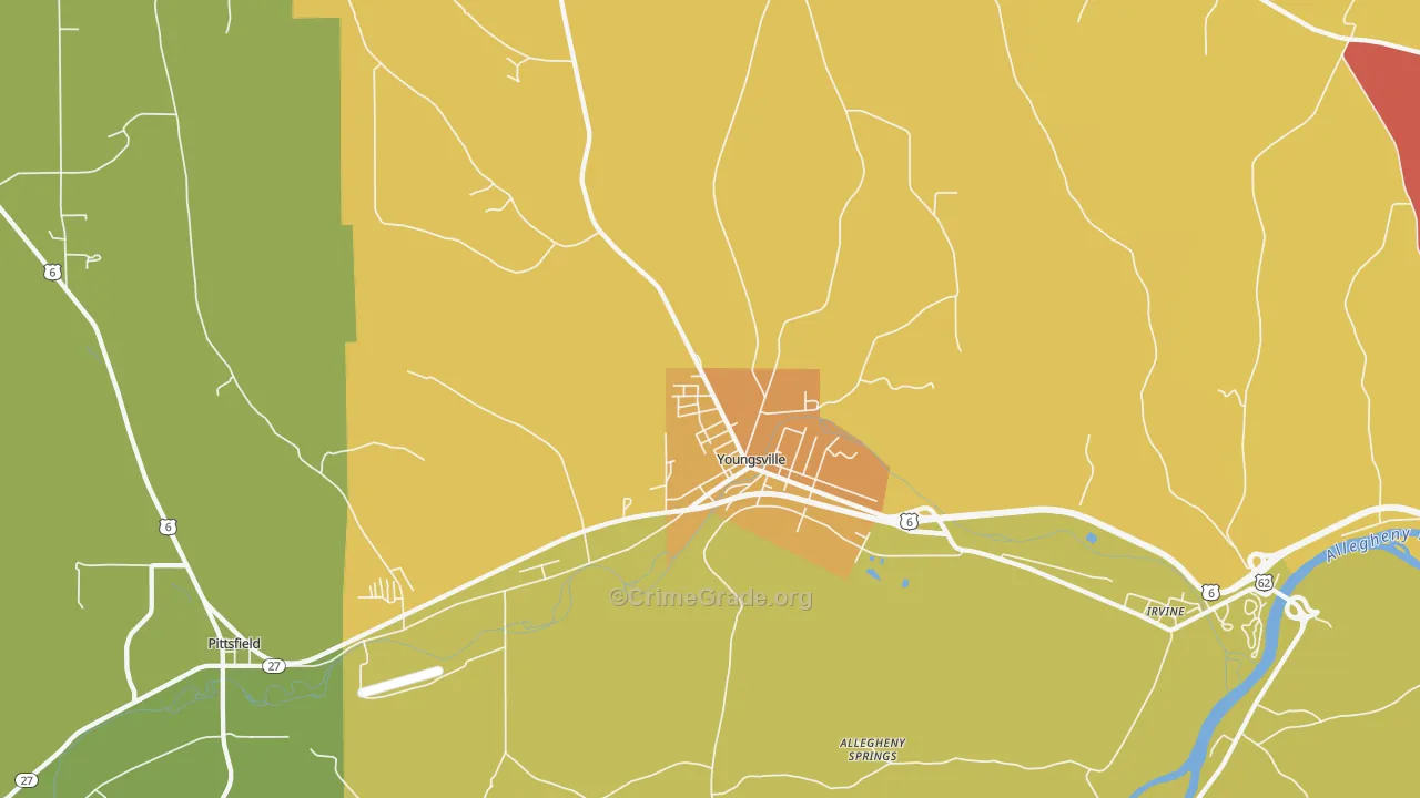 16371, PA Map of Drug-Related Crime Rates