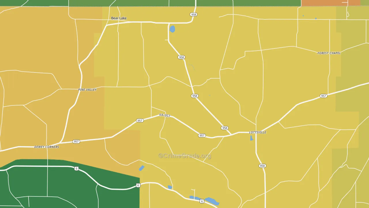 16402, PA Map of Drug-Related Crime Rates