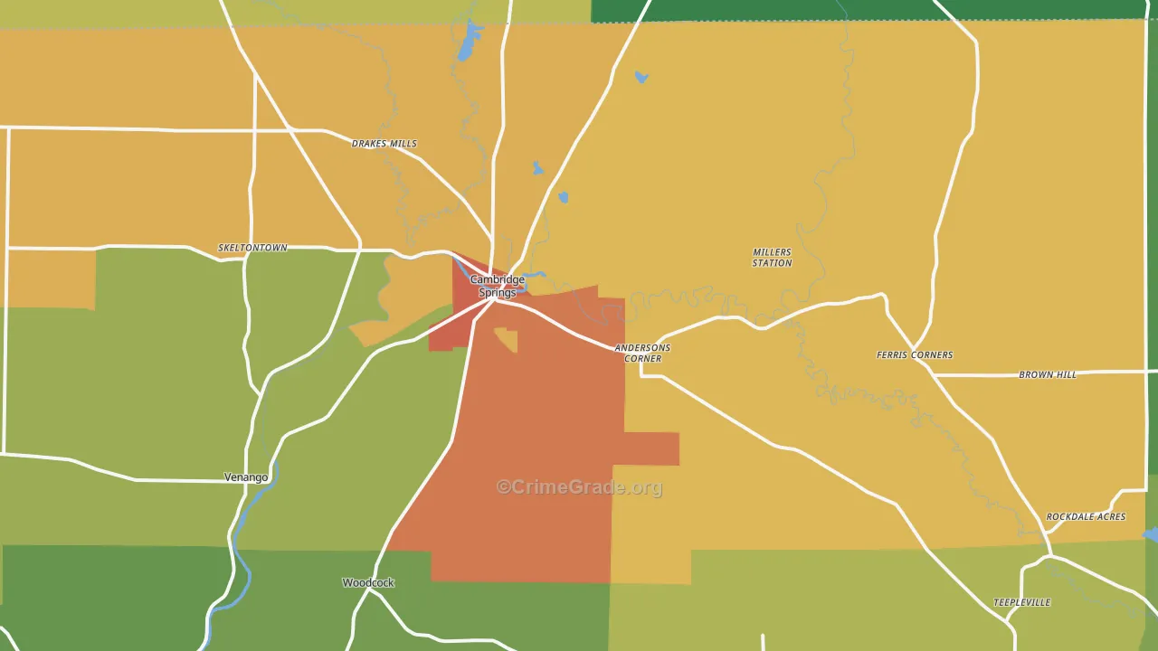 16403, PA Map of Drug-Related Crime Rates