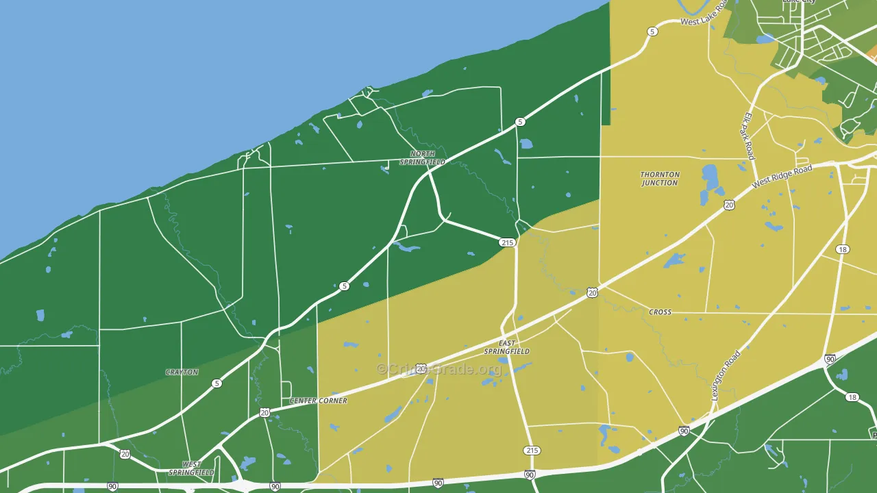 16411, PA Map of Drug-Related Crime Rates