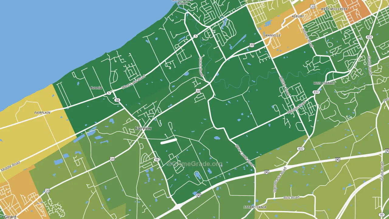 16415, PA Map of Drug-Related Crime Rates
