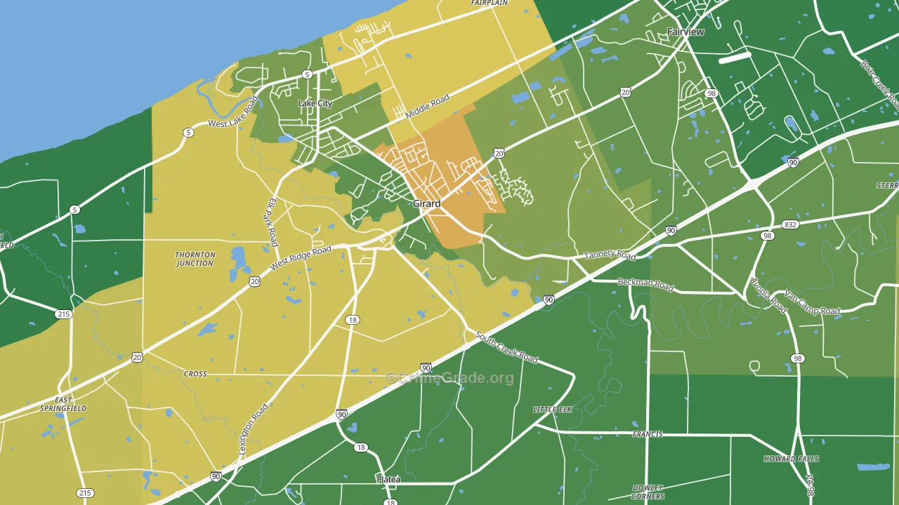 16417, PA Map of Drug-Related Crime Rates