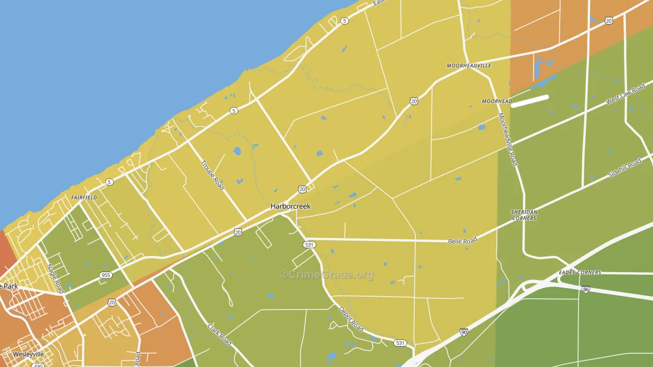 16421, PA Map of Drug-Related Crime Rates