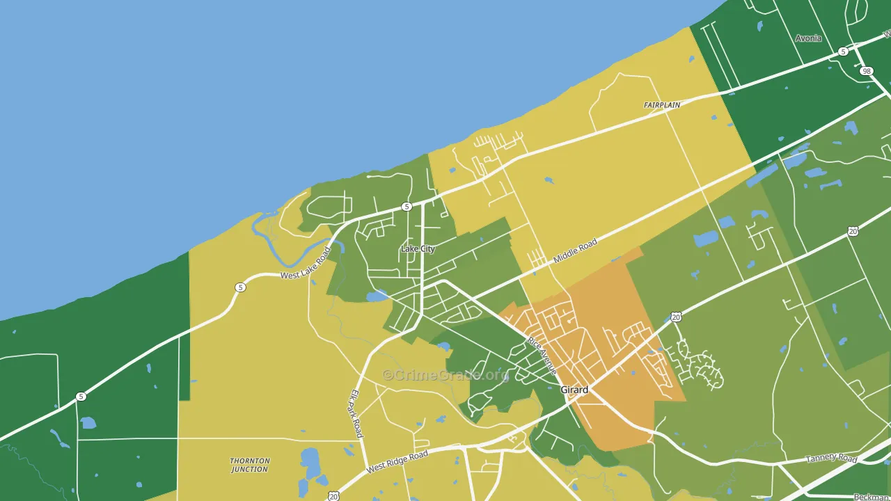 16423, PA Map of Drug-Related Crime Rates