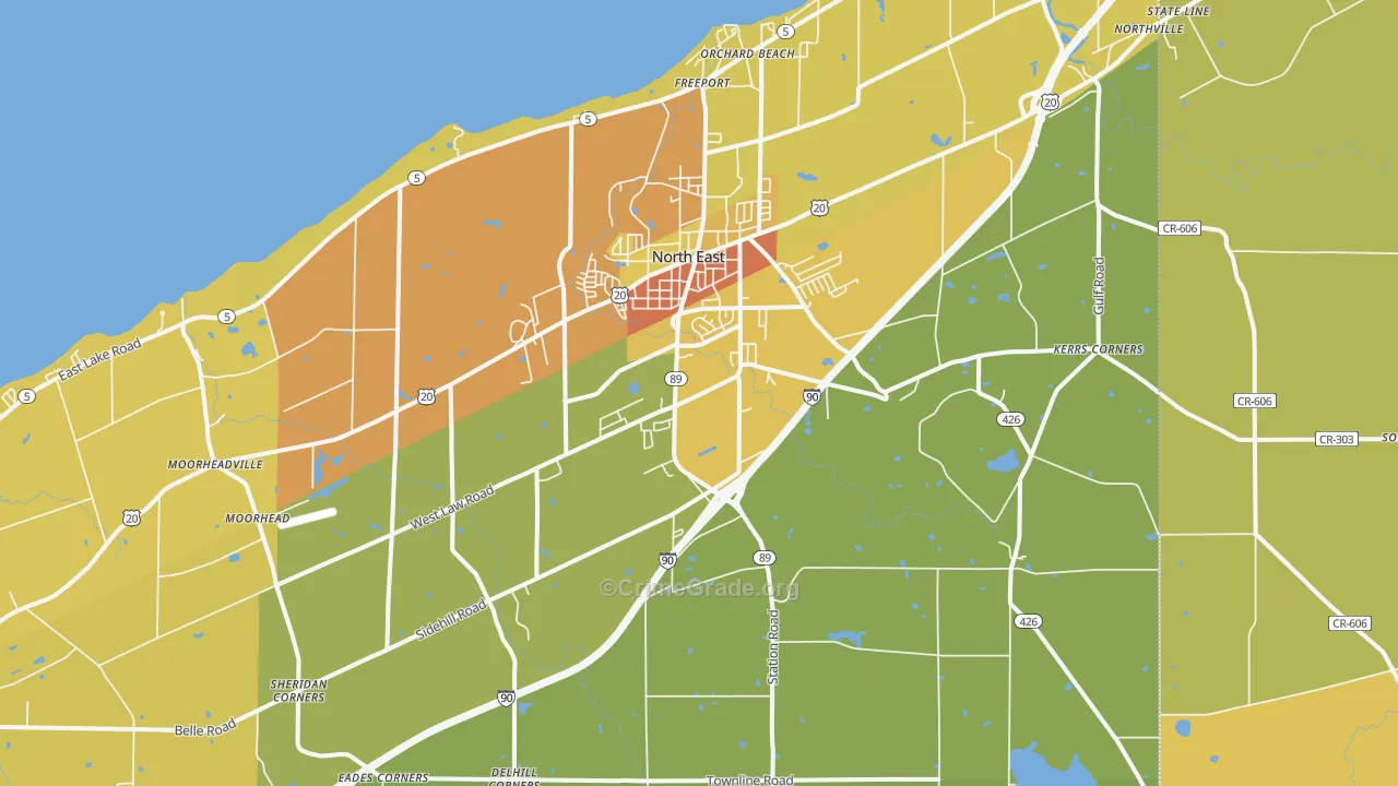 16428, PA Map of Drug-Related Crime Rates