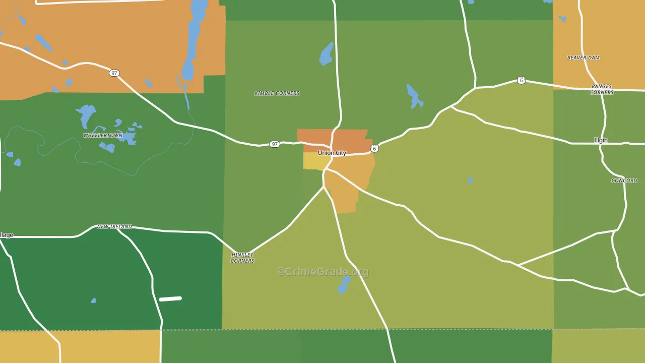 16438, PA Map of Drug-Related Crime Rates
