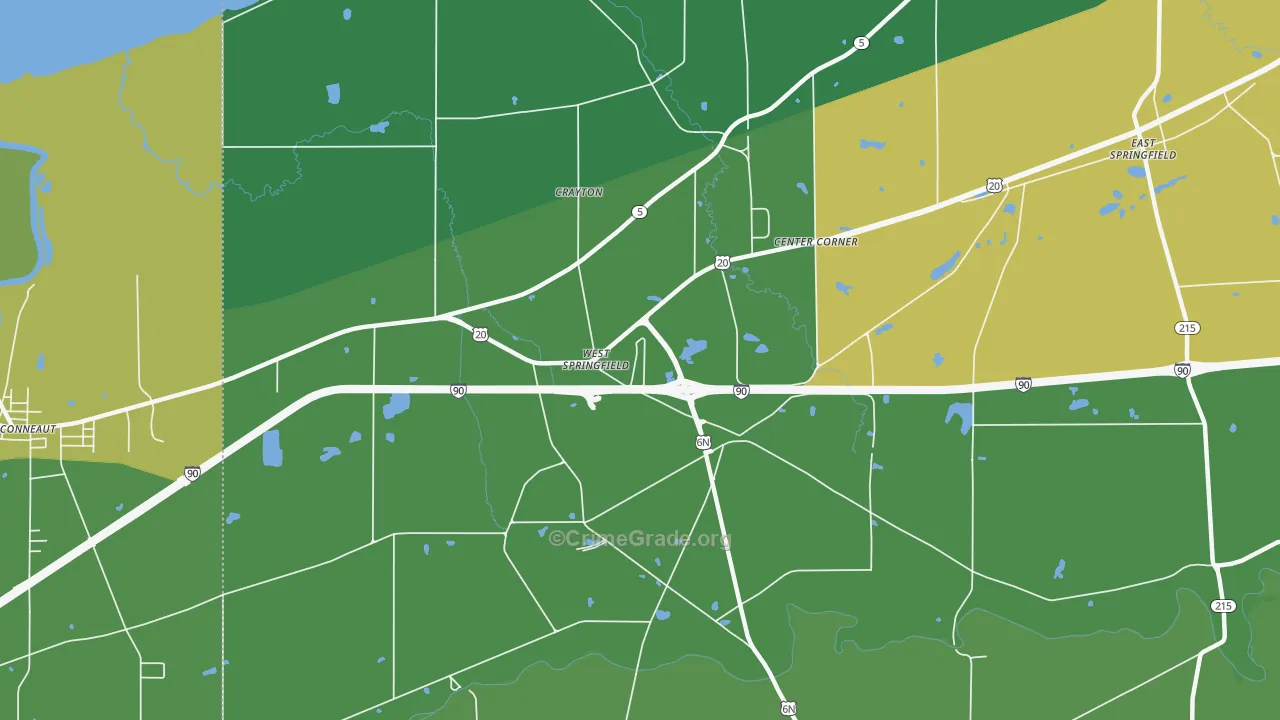 16443, PA Map of Drug-Related Crime Rates