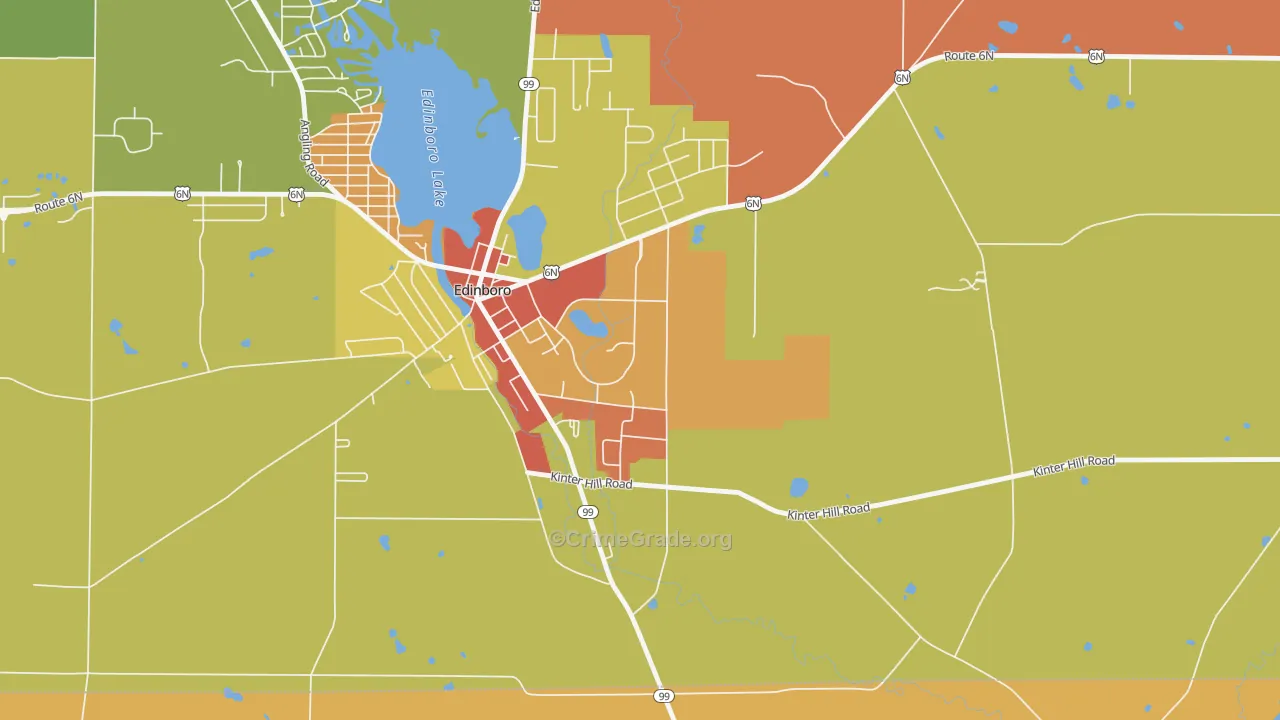 16444, PA Map of Drug-Related Crime Rates