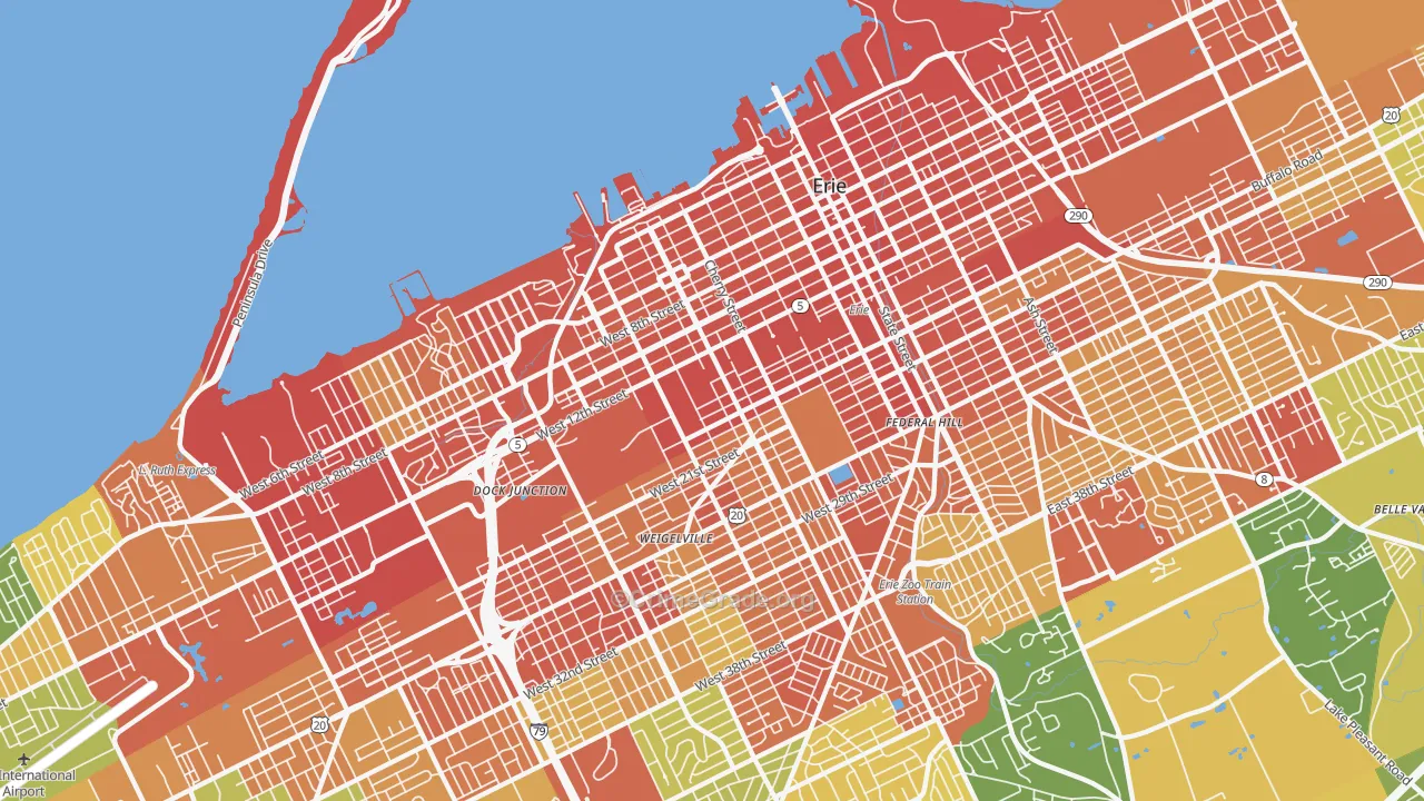 16502, PA Map of Drug-Related Crime Rates