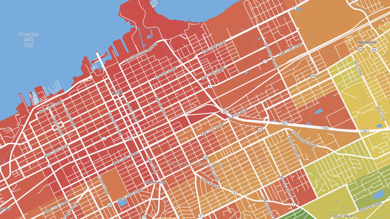 16503, PA Map of Drug-Related Crime Rates