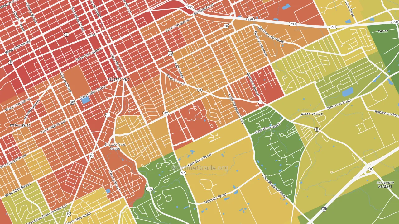 16546, PA Map of Drug-Related Crime Rates