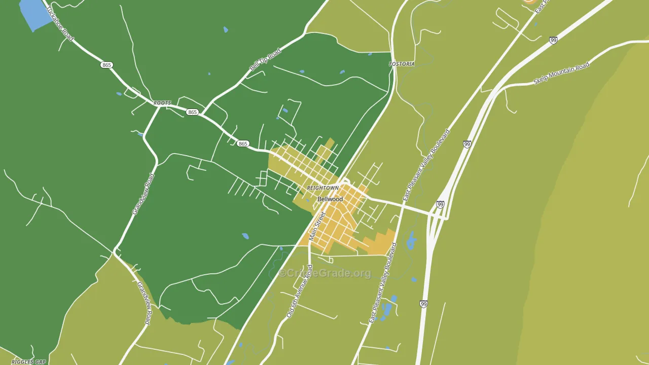 16617, PA Map of Drug-Related Crime Rates