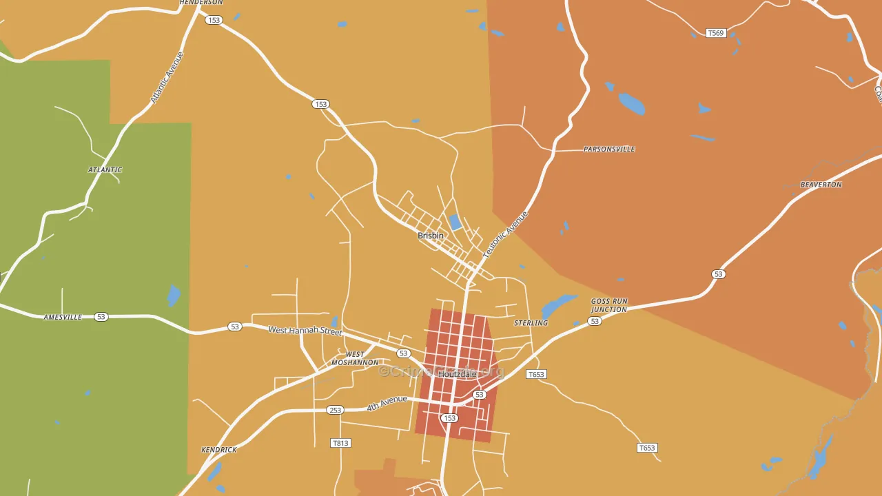 16620, PA Map of Drug-Related Crime Rates