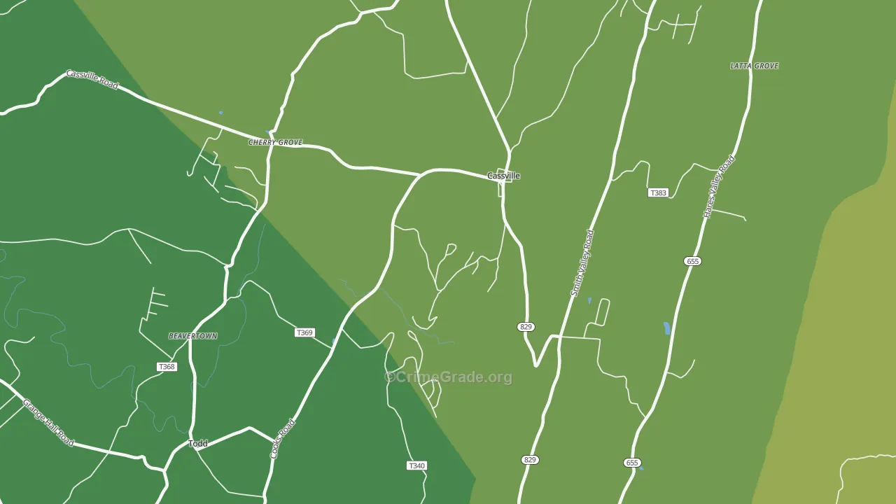 16623, PA Map of Drug-Related Crime Rates
