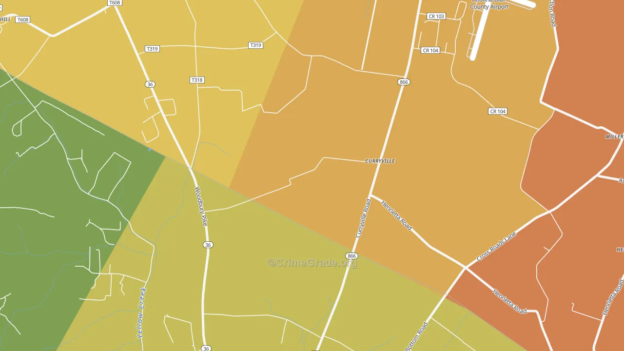16631, PA Map of Drug-Related Crime Rates