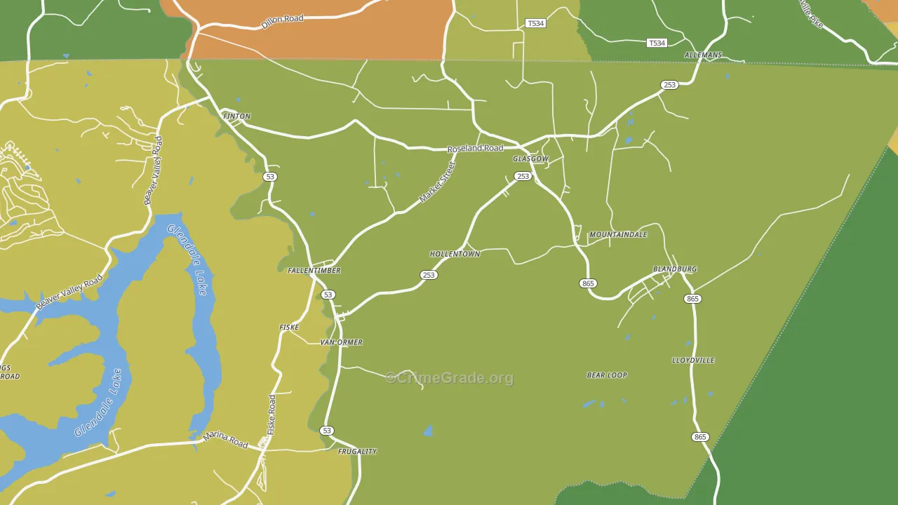 16639, PA Map of Drug-Related Crime Rates