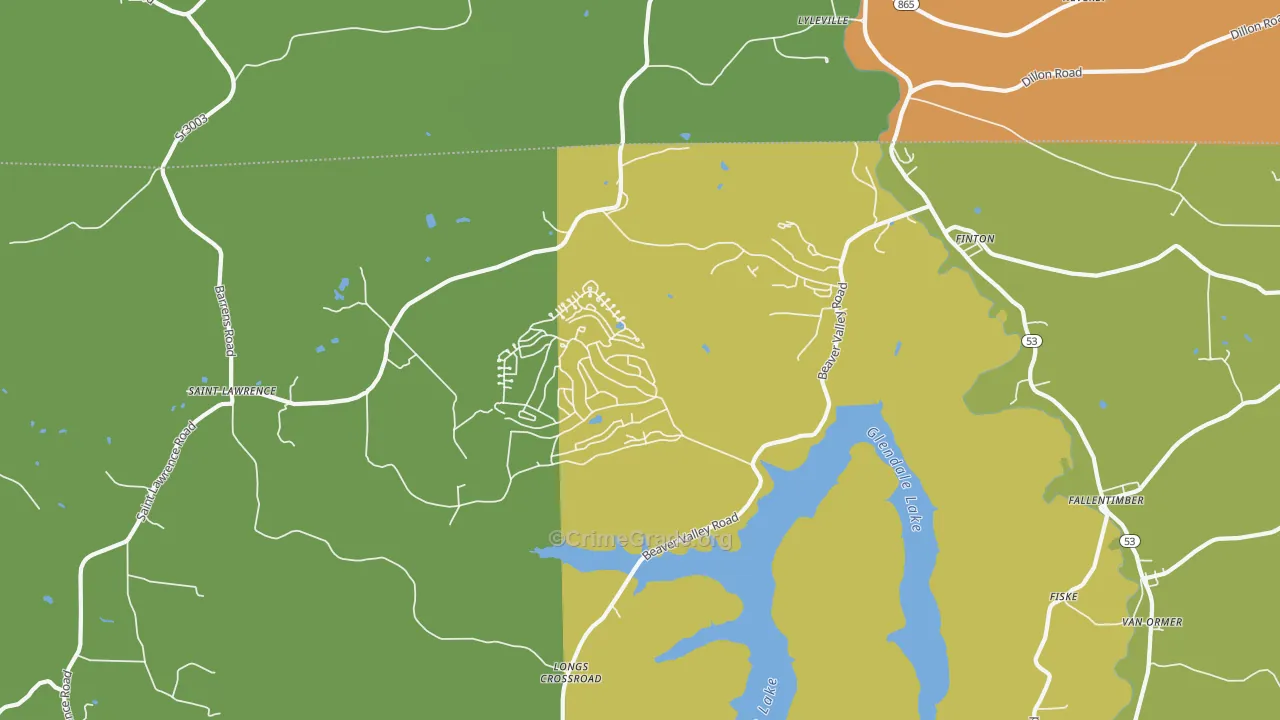 16640, PA Map of Drug-Related Crime Rates