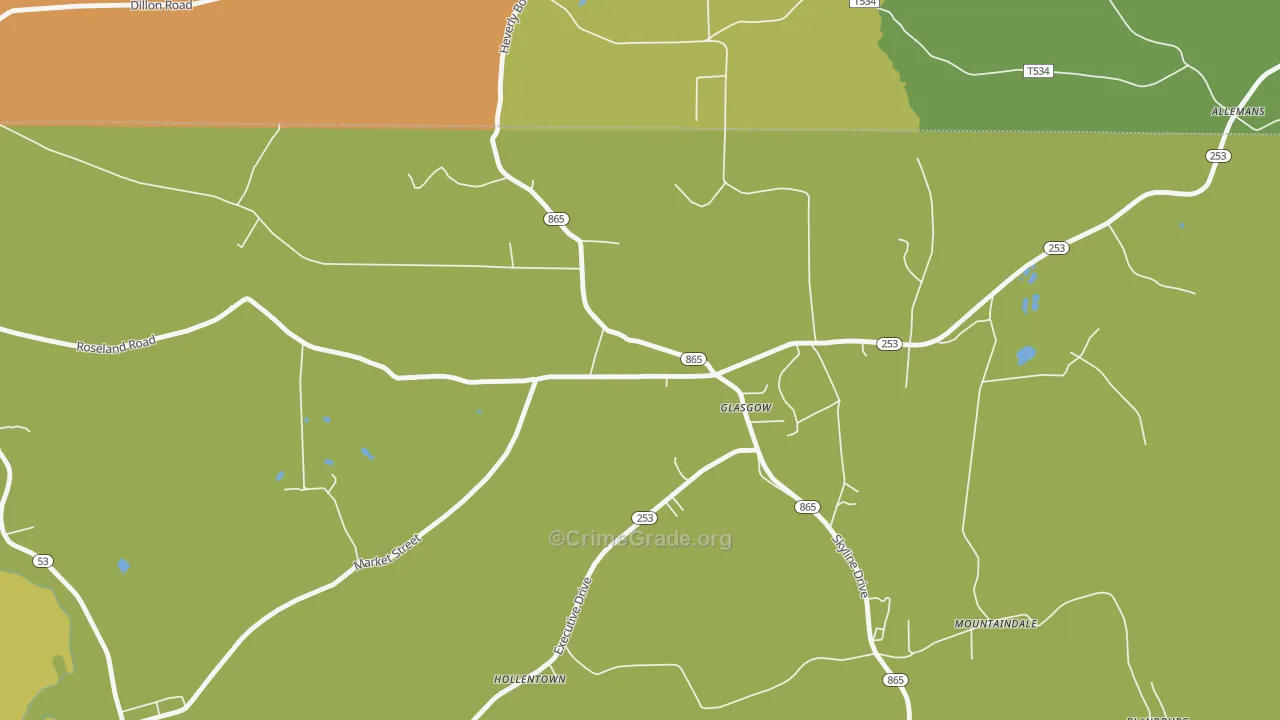 16644, PA Map of Drug-Related Crime Rates