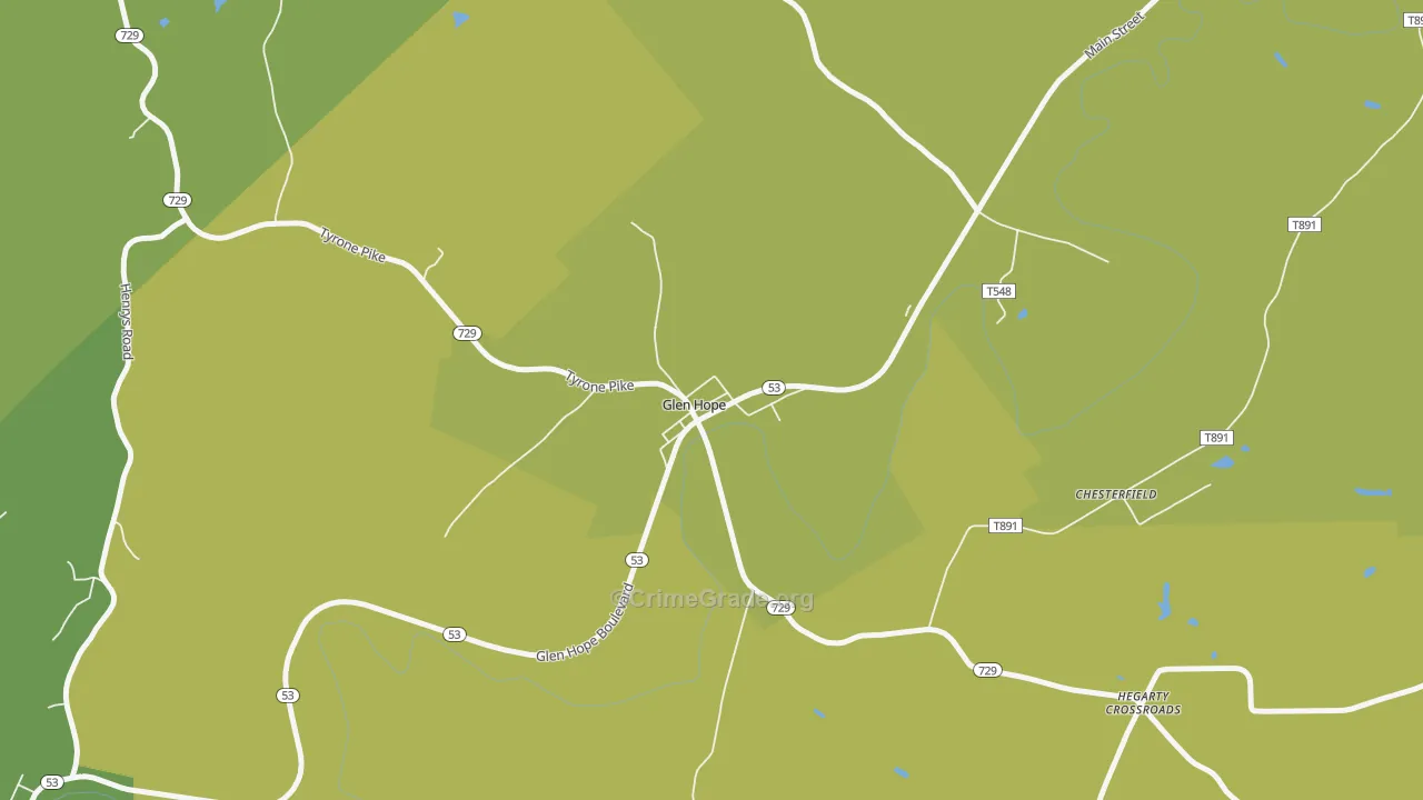16645, PA Map of Drug-Related Crime Rates