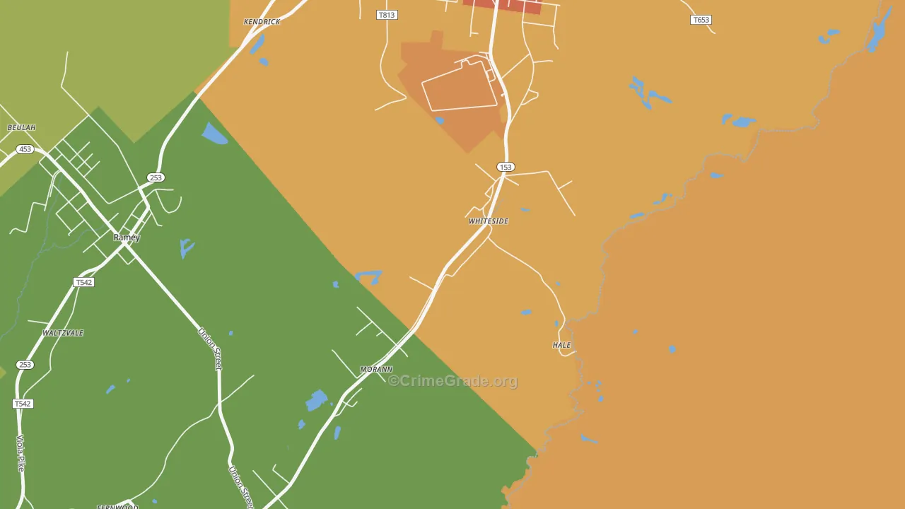 16663, PA Map of Drug-Related Crime Rates