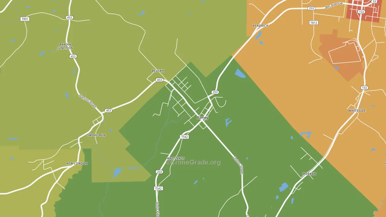 16671, PA Map of Drug-Related Crime Rates