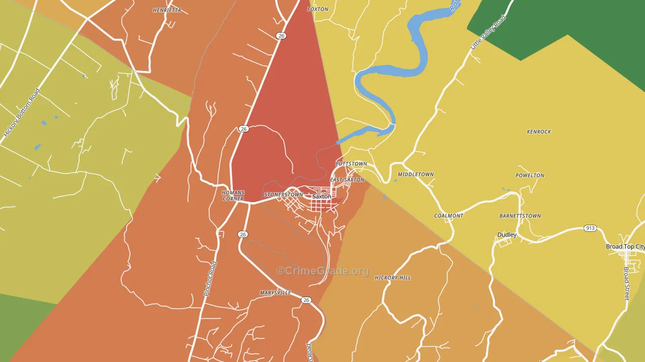 16678, PA Map of Drug-Related Crime Rates