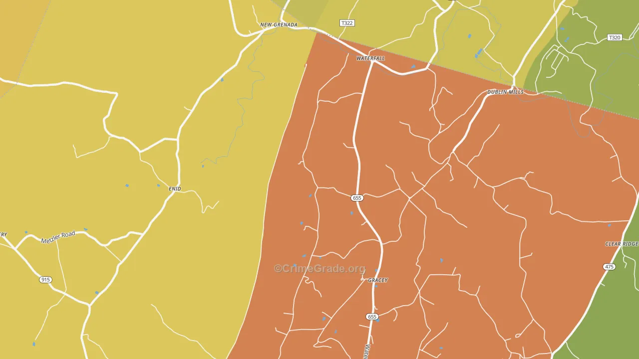 16689, PA Map of Drug-Related Crime Rates