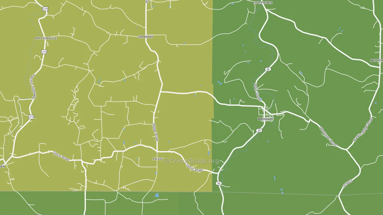 16692, PA Map of Drug-Related Crime Rates