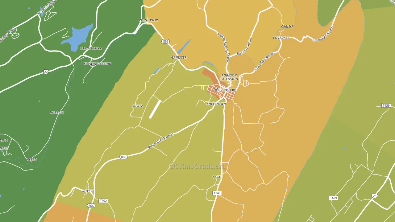 16693, PA Map of Drug-Related Crime Rates