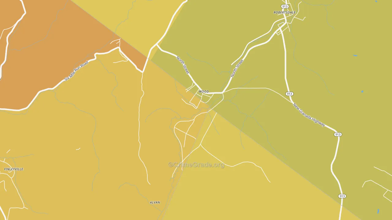 16694, PA Map of Drug-Related Crime Rates
