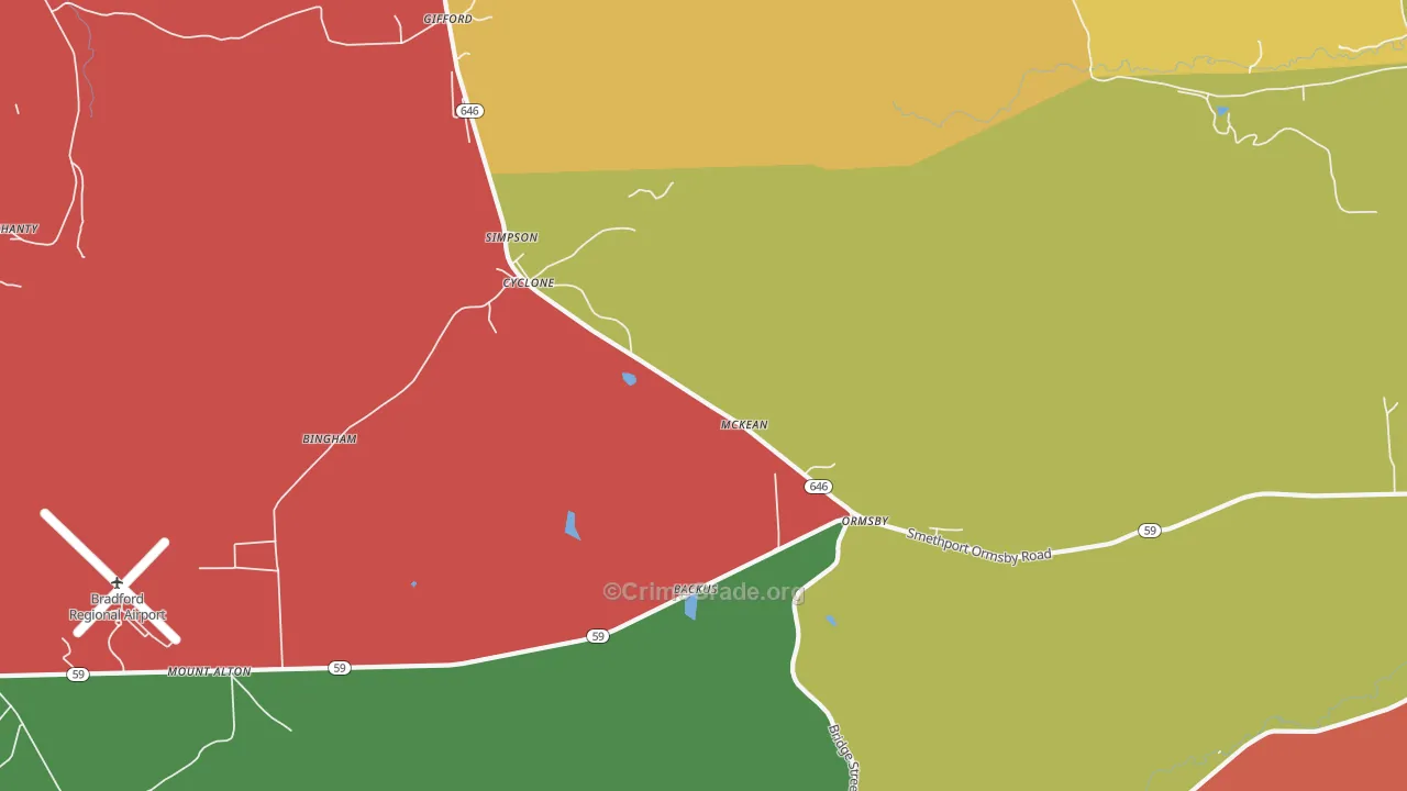 16726, PA Map of Drug-Related Crime Rates