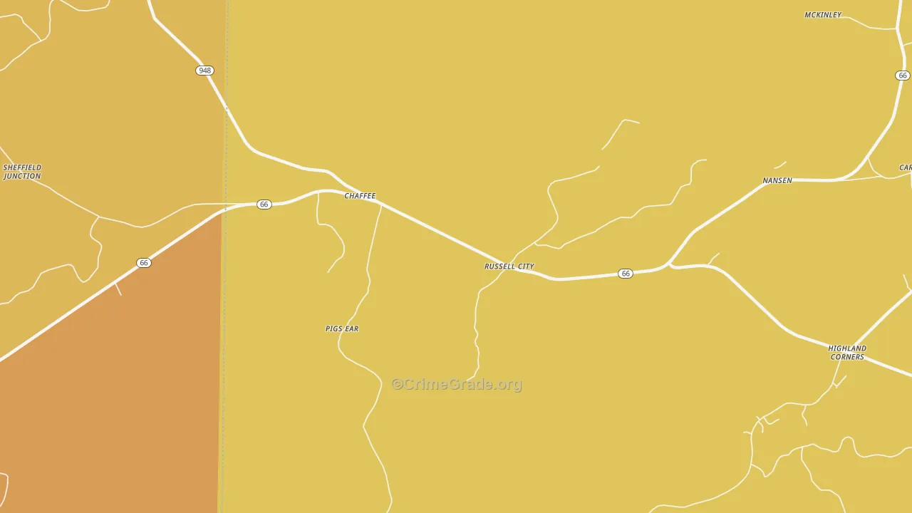 16728, PA Map of Drug-Related Crime Rates