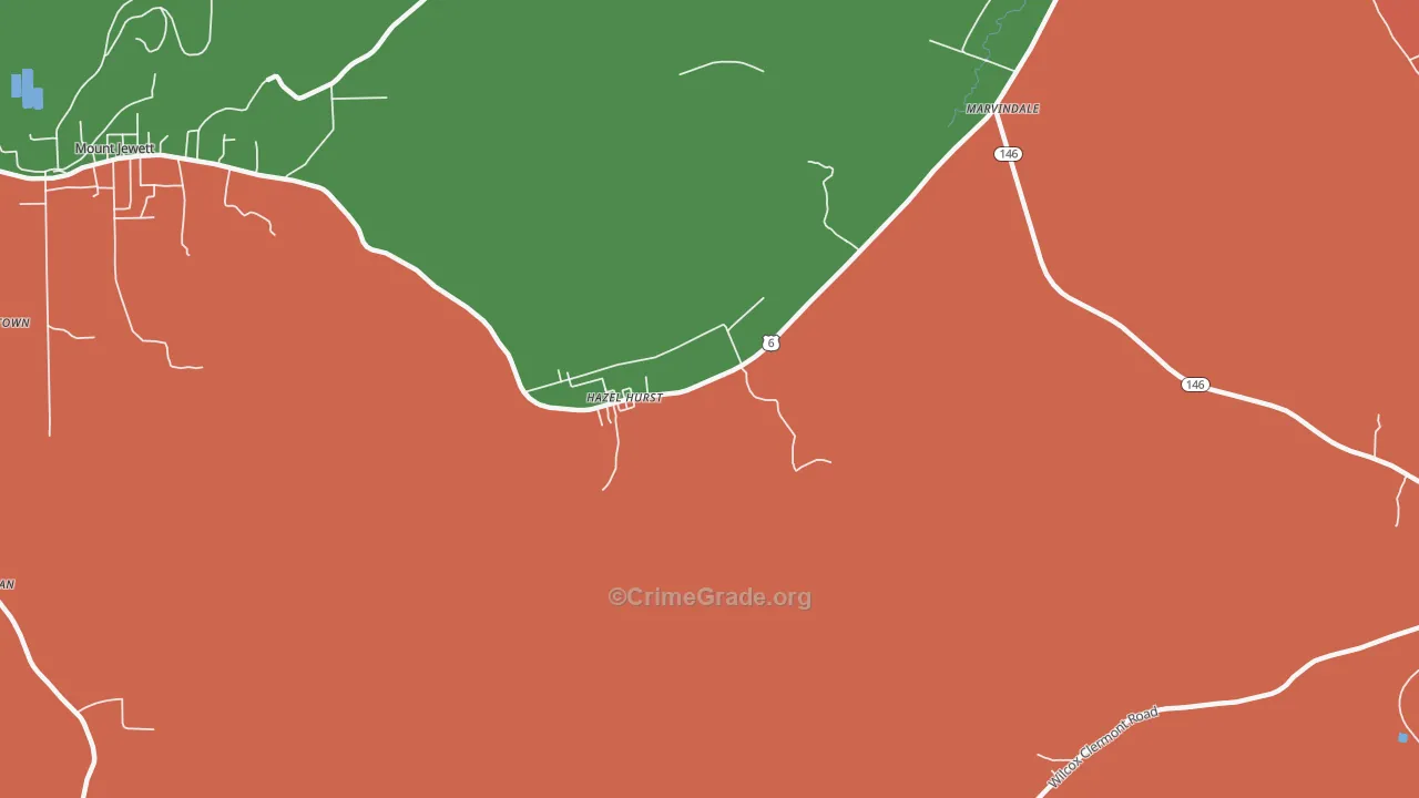 16733, PA Map of Drug-Related Crime Rates