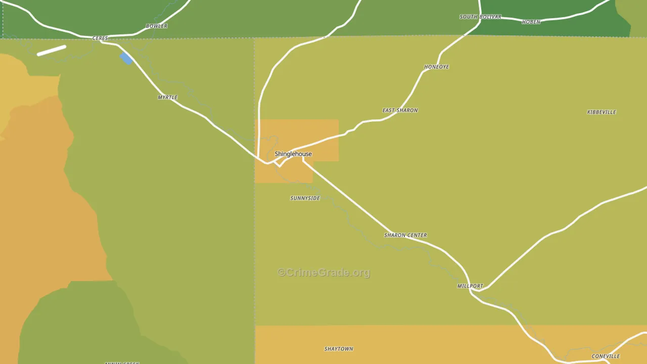 16748, PA Map of Drug-Related Crime Rates