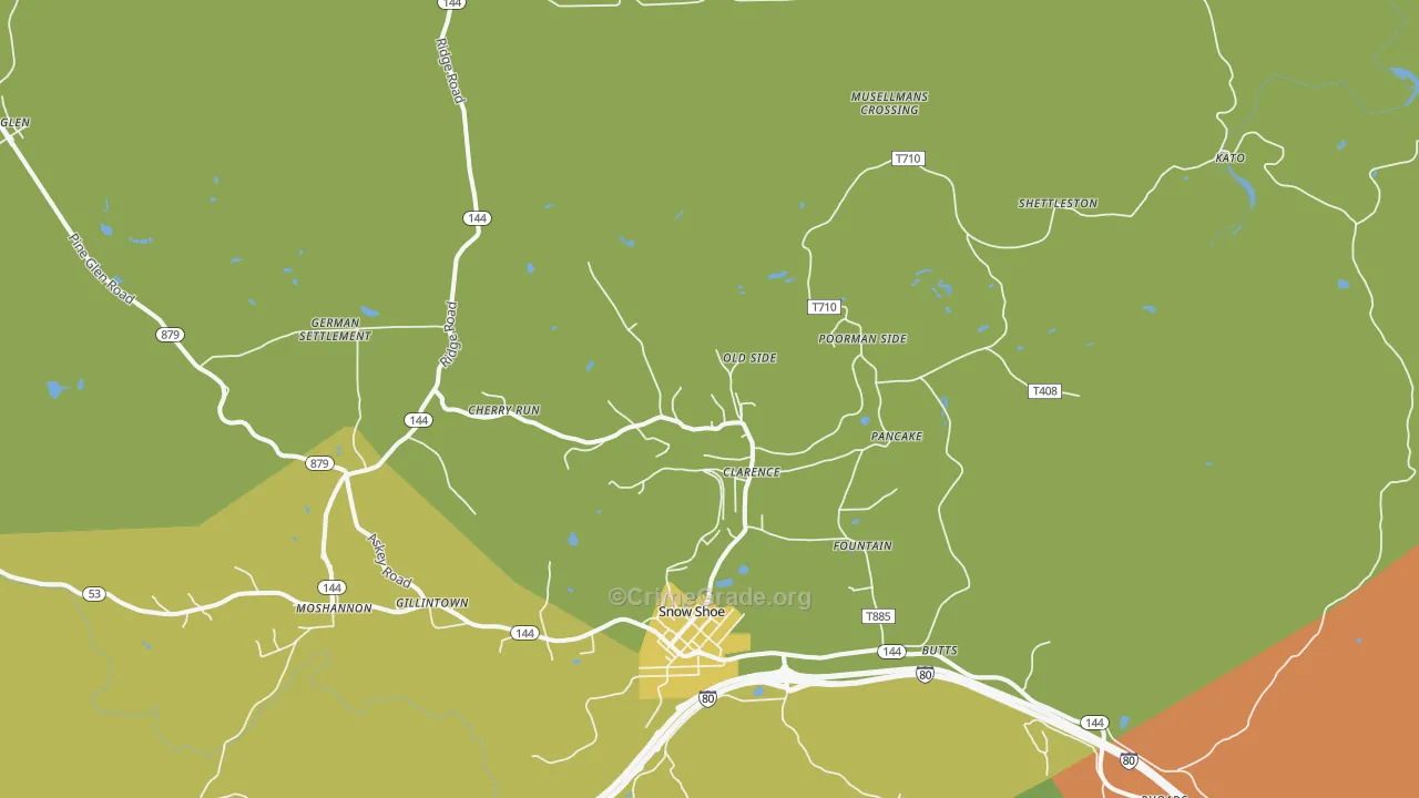 16829, PA Map of Drug-Related Crime Rates