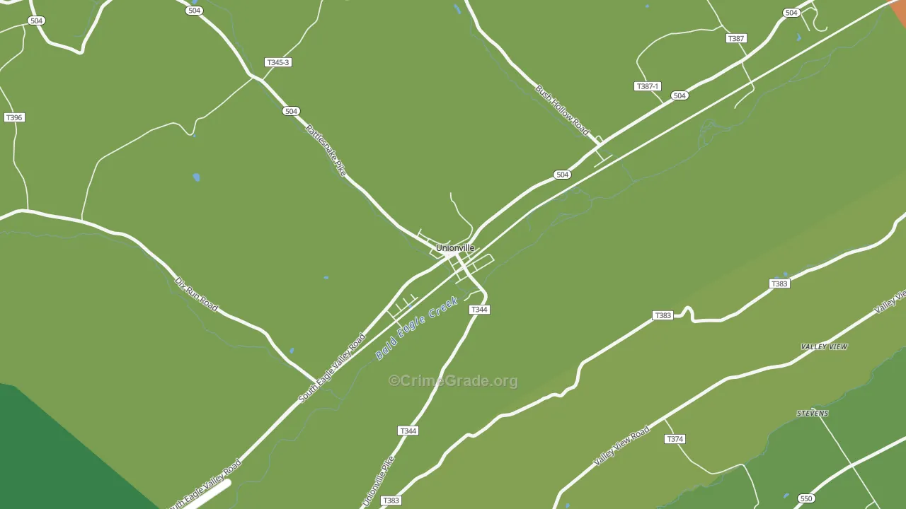 16835, PA Map of Drug-Related Crime Rates