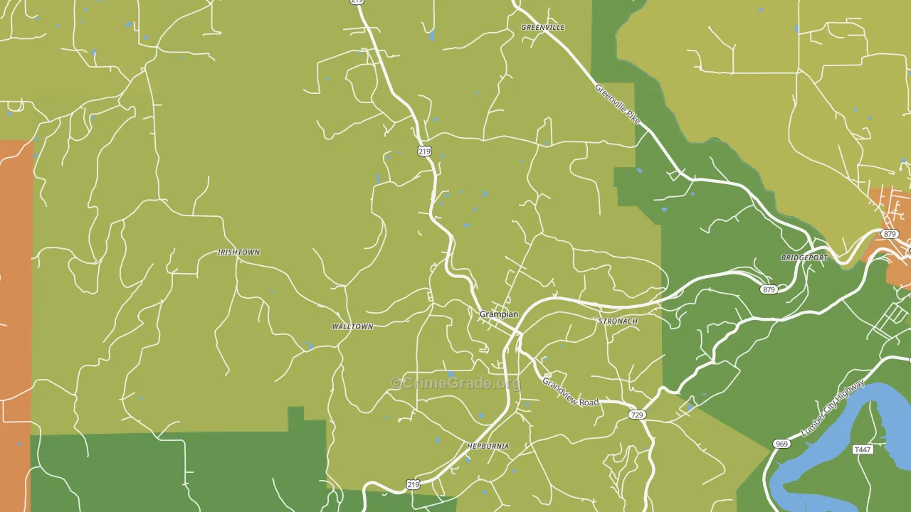 16838, PA Map of Drug-Related Crime Rates