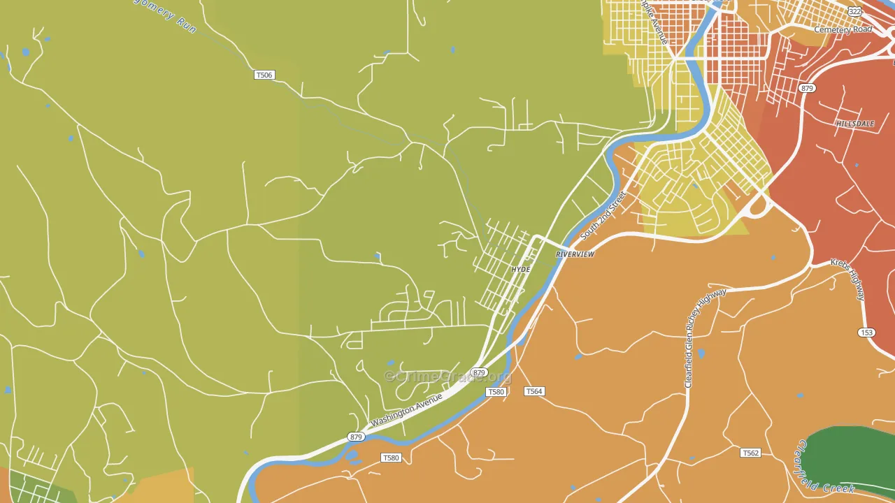 16843, PA Map of Drug-Related Crime Rates