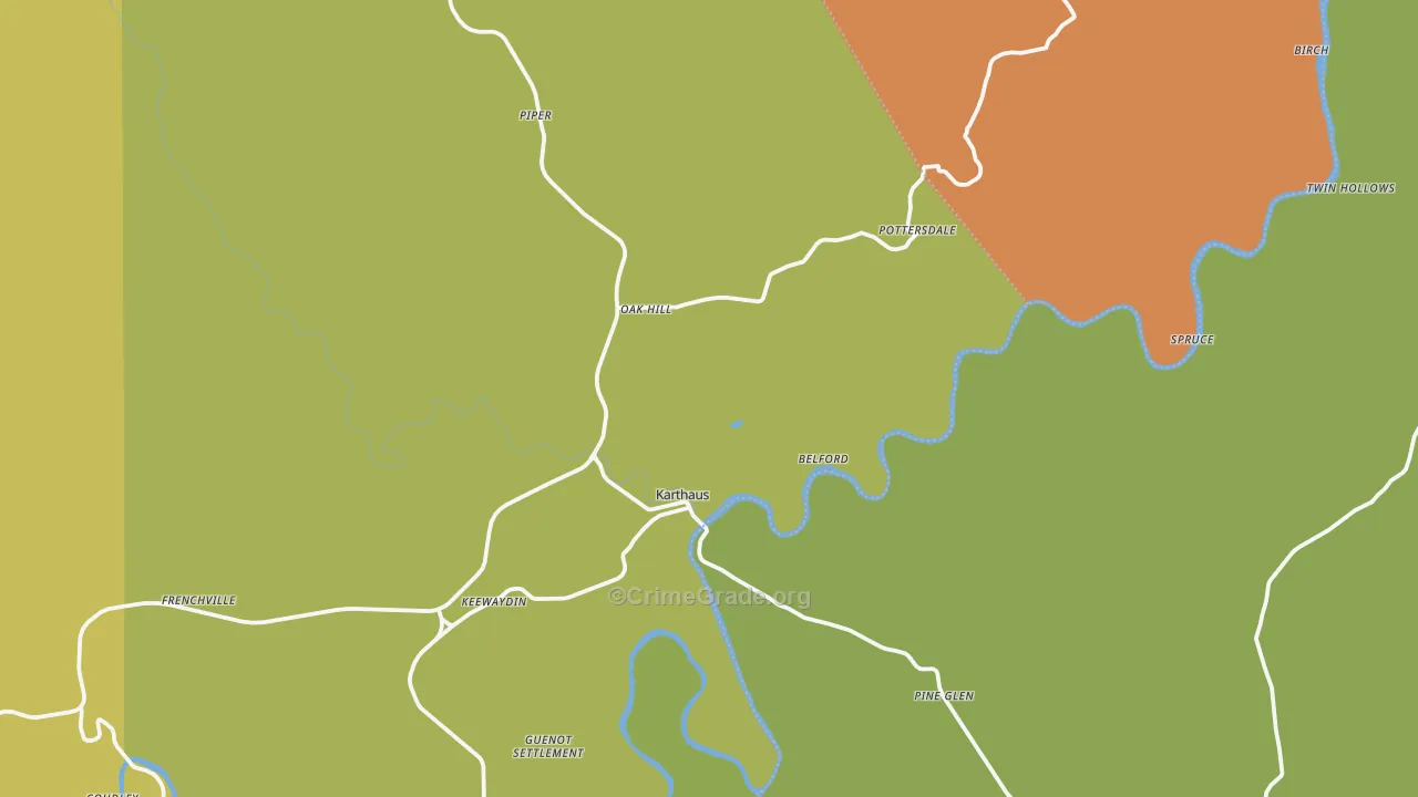 16845, PA Map of Drug-Related Crime Rates