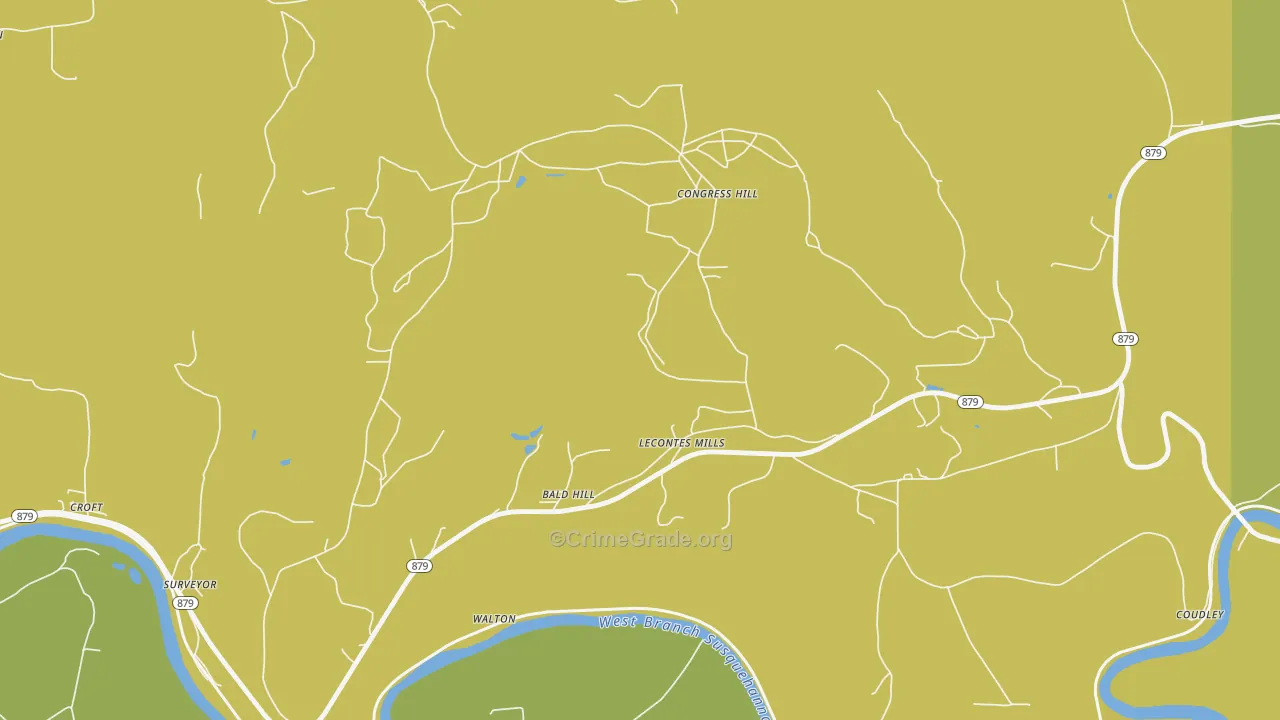 16850, PA Map of Drug-Related Crime Rates