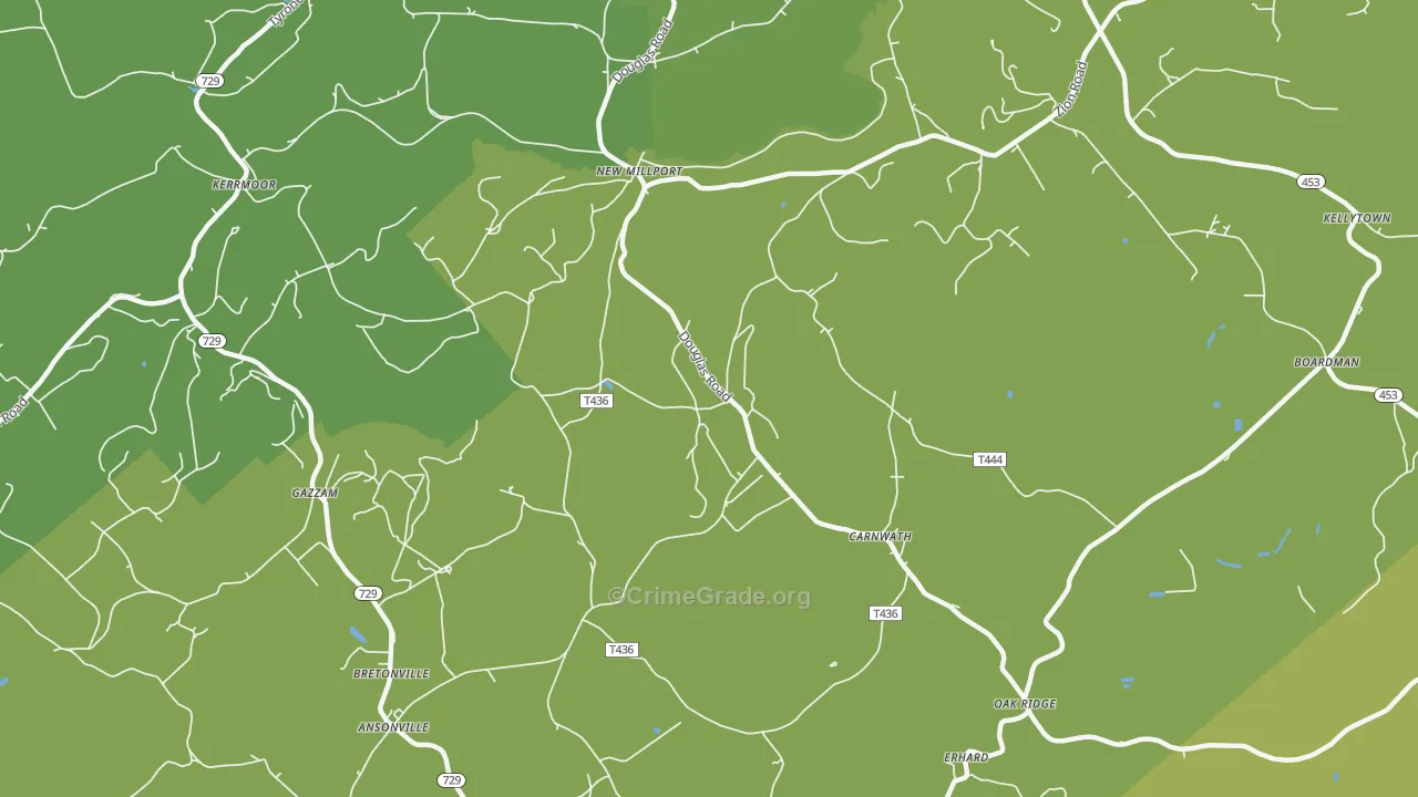16861, PA Map of Drug-Related Crime Rates
