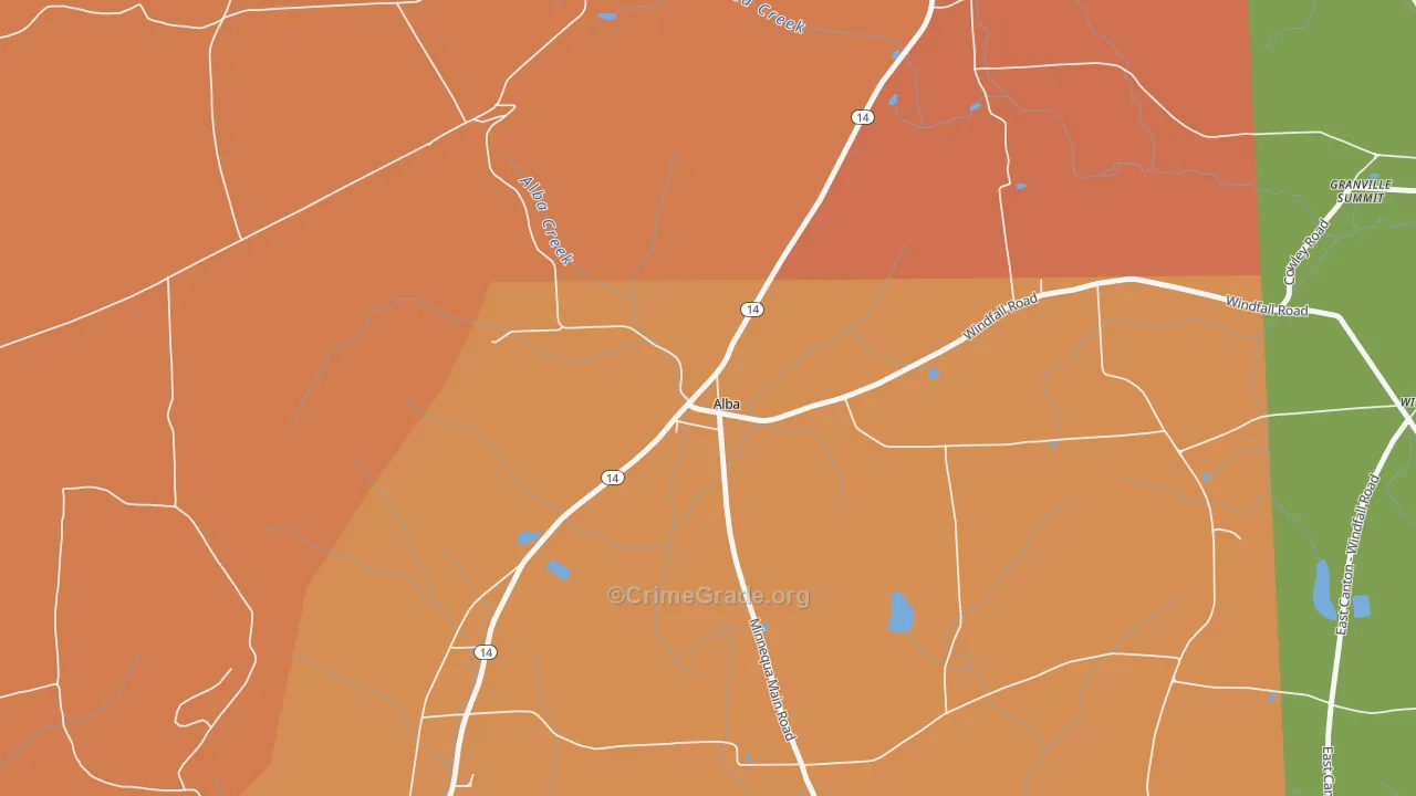 16910, PA Map of Drug-Related Crime Rates