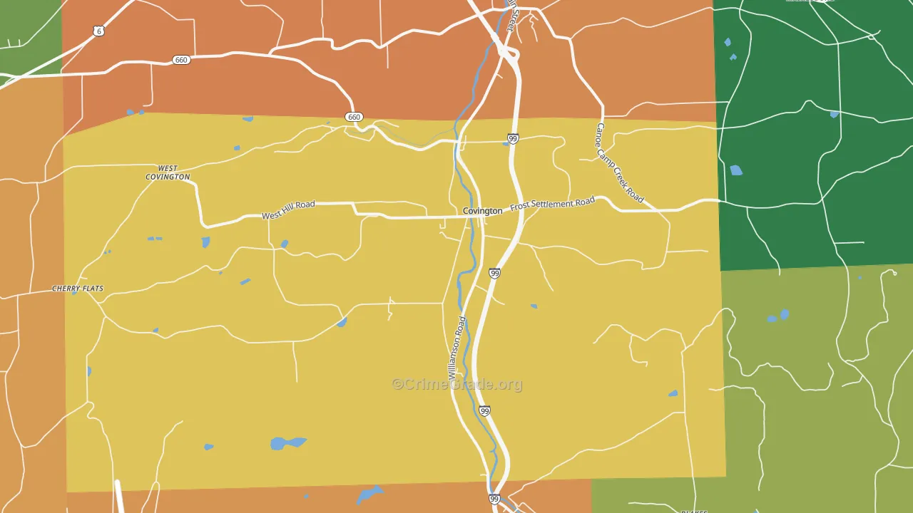 16917, PA Map of Drug-Related Crime Rates