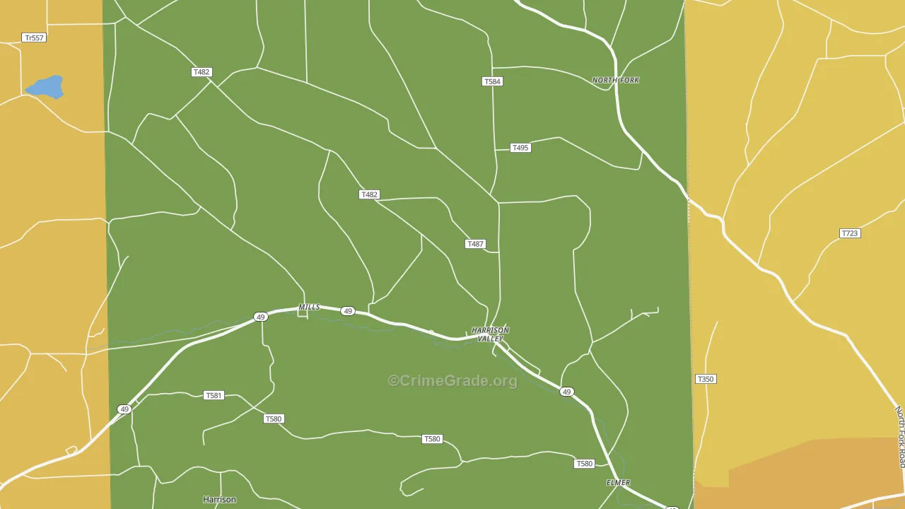 16927, PA Map of Drug-Related Crime Rates