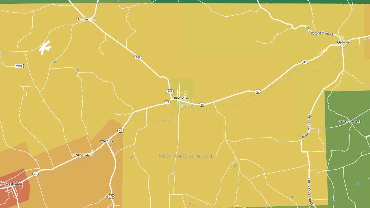 16928, PA Map of Drug-Related Crime Rates
